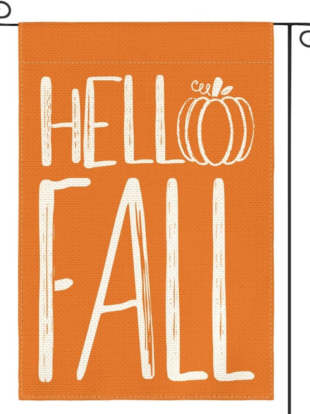 Rustic Hello Fall Garden Flag for Outside 12x18 Inch